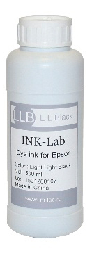 Чернила водорастворимые Ink-Lab для принтеров Epson Light Light Black (светло-светло-черные)